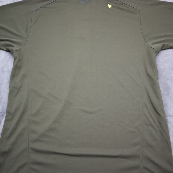 Zero Restriction Shirt Mens L Green Short Sleeve Chest Button Collared Top - Picture 16 of 16